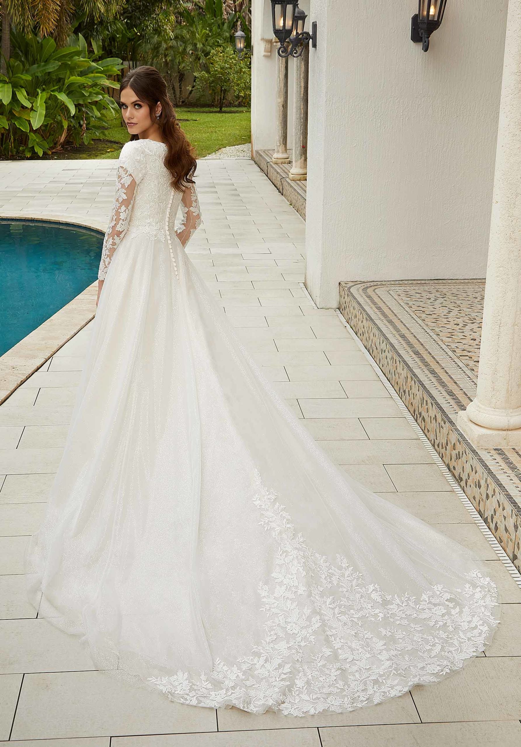 Mori lee long sleeve clearance wedding dress